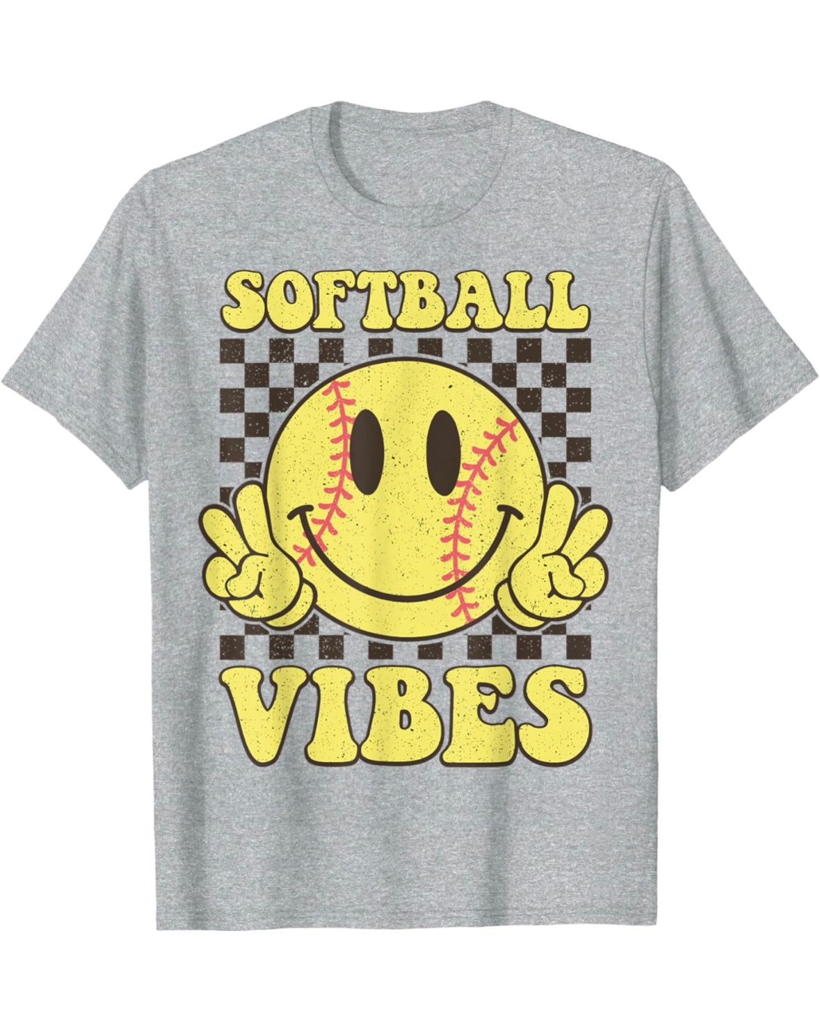 Softball Vibes Adult T-Shirt